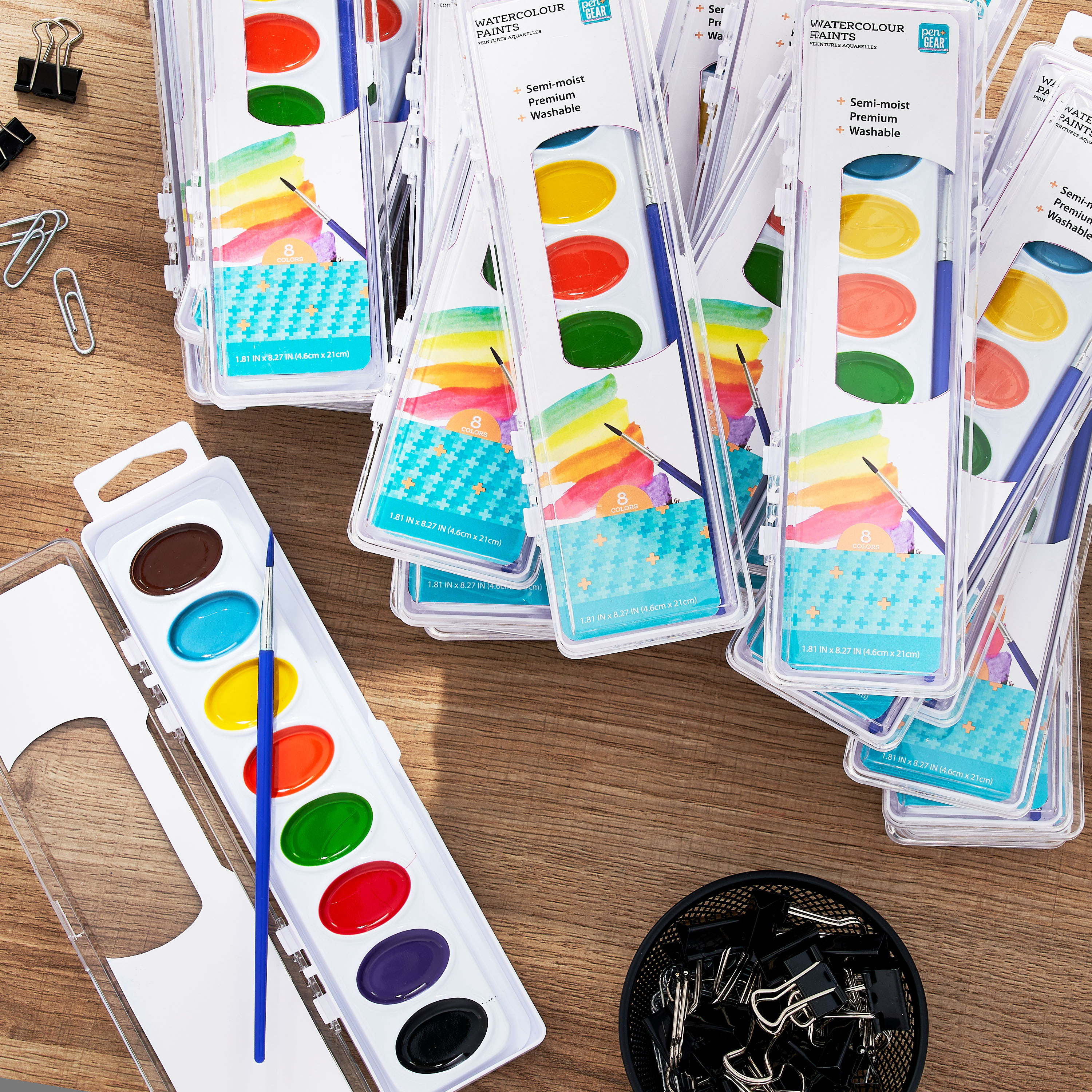 Pen+gear 8counts Watercolor Paints, Multicolor